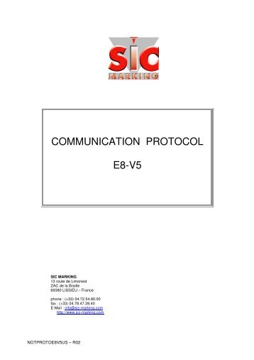 Sic Marking E8  -  9